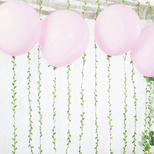 Alt view image 6 of 7 - 265 Ft Leaf Ribbon, Artificial Vines Leaves String Trim Ribbon Wild Jungle Botanical Greenery for Baby Shower Party Wedding Home Wreaths & DIY Craft
