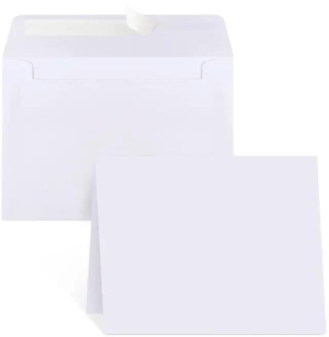 Main image of Blank Cards and Envelopes 4x6, 30 Pack White Invitation Cardstock with 30 Pack Envelopes, Thank you Blank Greeting Cards, for All Occasions DIY, Print custom