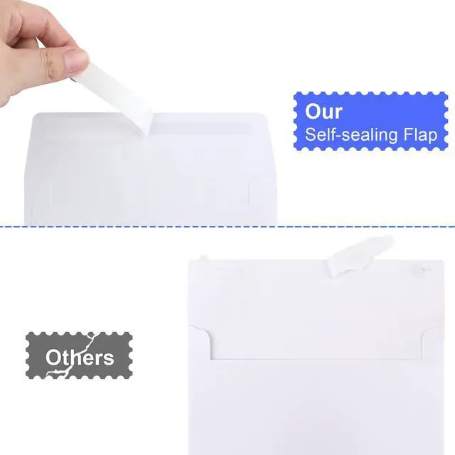 Alt view image 3 of 7 - Blank Cards and Envelopes 4x6, 30 Pack White Invitation Cardstock with 30 Pack Envelopes, Thank you Blank Greeting Cards, for All Occasions DIY, Print custom