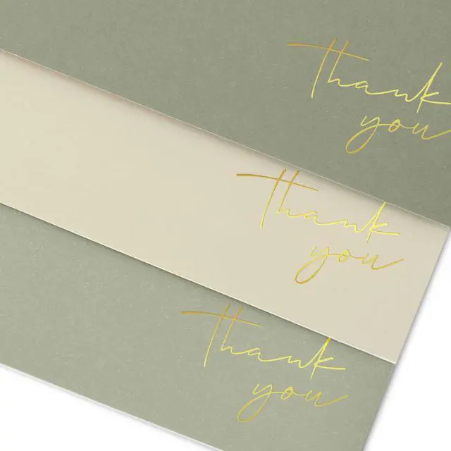 Alt view image 2 of 7 - Beautiful Thank You Cards Set of 30 With Envelopes and Stickers | Elegant Blank Cards for Personalized Notes - Bulk Stationary Set for All Occasions Incl. Weddings, Business & Baby Showers