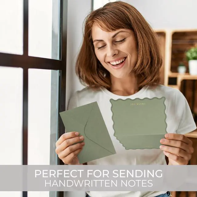 Alt view image 6 of 7 - Beautiful Thank You Cards Set of 30 With Envelopes and Stickers | Elegant Blank Cards for Personalized Notes - Bulk Stationary Set for All Occasions Incl. Weddings, Business & Baby Showers