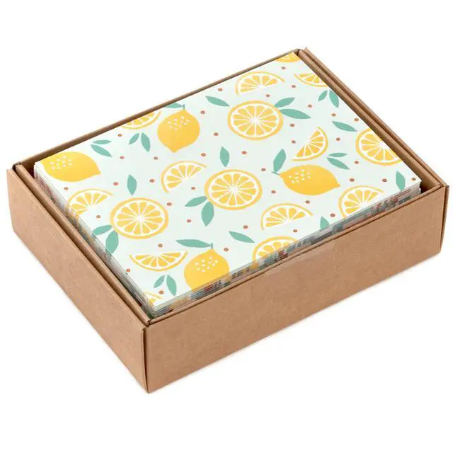 Alt view image 3 of 7 - Assorted Blank Cards, 24-Pack (Florals, Gingham, Strawberries) | Assorted Spring Designs, Daisies, Strawberries, Gingham, Leaves, Coordinating Envelopes Included, Cards Measure 3.75 X 5.2 in