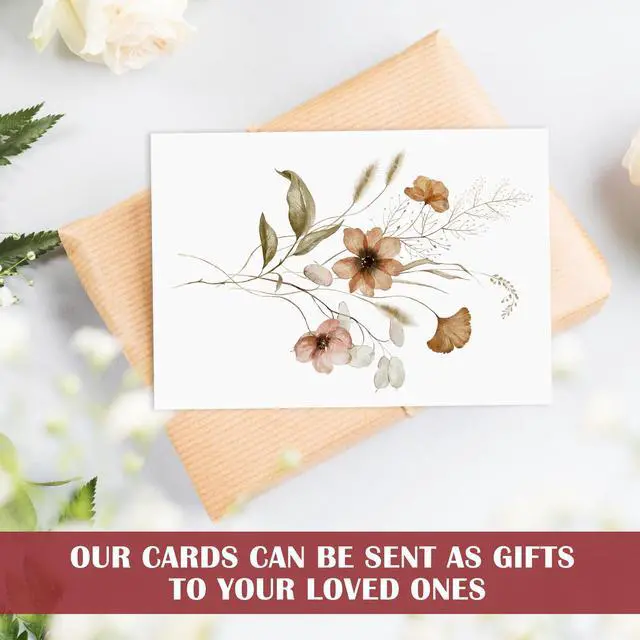 Alt view image 7 of 7 - Blank Cards,Blank Greeting Cards 4x6,30 Pack 6 Assorted Floral Designs Blank Greet Cards with envelopes,Note Cards with Envelopes,Blank Cards with Envelopes