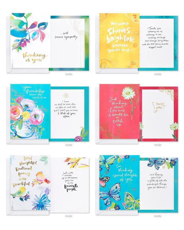Alt view image 6 of 7 - 41-Count Card Pack designed by Kathy Davis Studios, All-Occasion Watercolor Florals & Gold Foil Accents