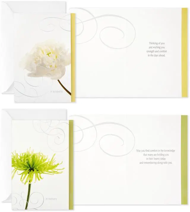 Alt view image 4 of 7 - Assorted Sympathy Cards (Flowers, 12 Cards and Envelopes)