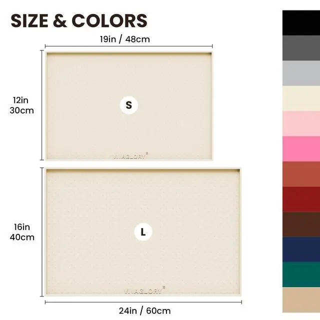 Alt view image 5 of 7 - Pet Food Mat Grippymat Dog Bowl Mat, 19" L x 12" W, Ivory | Placemat with Raised Edge for Indoor, Waterproof Silicone for Cat Kitty & Puppy