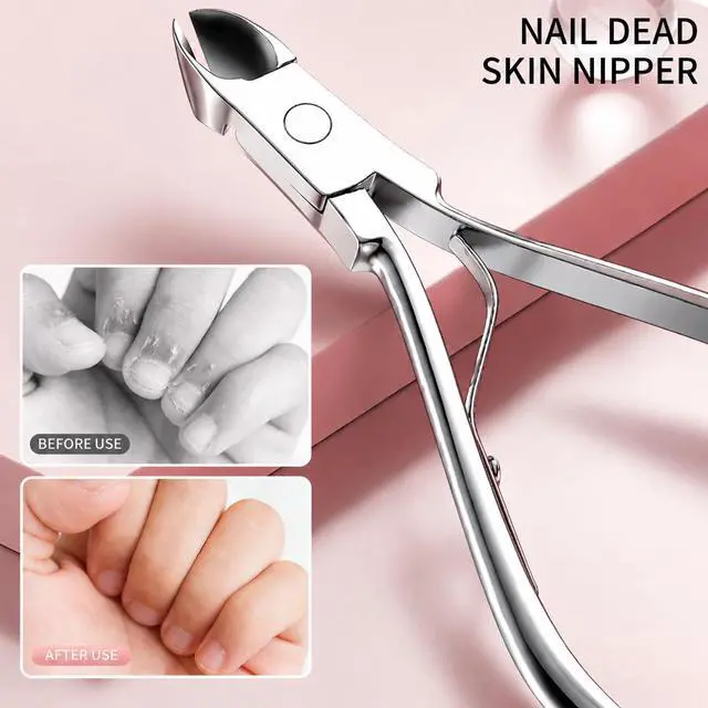 Alt view image 3 of 7 - Nail Clippers Kit Manicure Pedicure Set with Holographic Case(Pink) | 12-Piece Set with Thicker Steel, Precision-ground Cutting Edges, and Smooth-finished Tools for Clean, Precise Trimming.