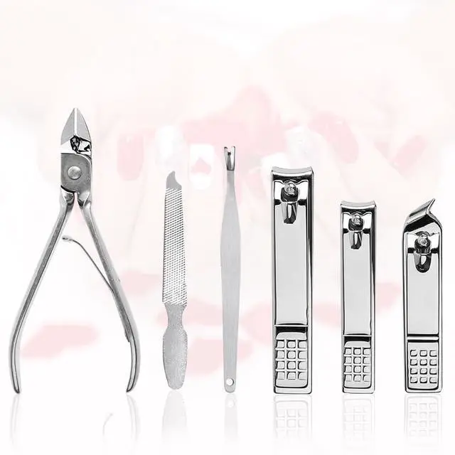 Alt view image 3 of 6 - Manicure Set, Beige, 18Pcs Stainless Steel Nail Clippers | Professional Manicure Kit, Fingernail Toenail Cutters for Men & Women, Pedicure Kit Foot Care, Gift for Family & Friends