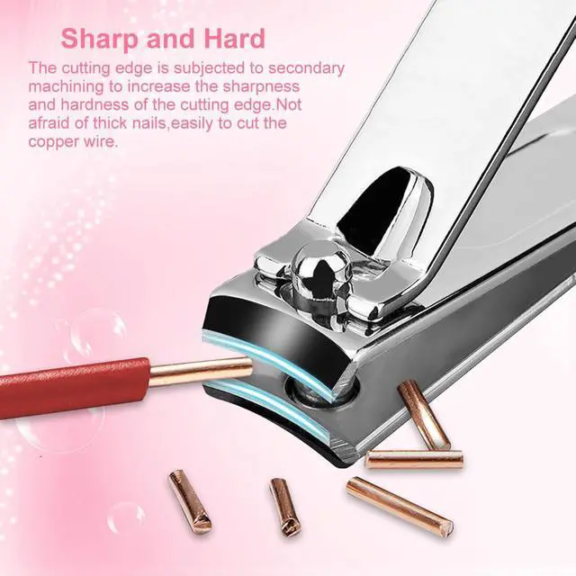 Alt view image 6 of 6 - Manicure Set, Beige, 18Pcs Stainless Steel Nail Clippers | Professional Manicure Kit, Fingernail Toenail Cutters for Men & Women, Pedicure Kit Foot Care, Gift for Family & Friends