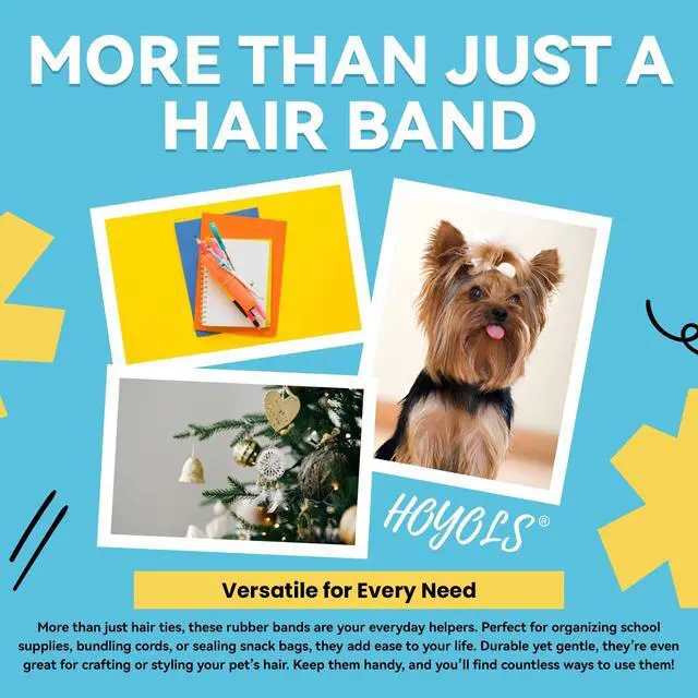 Alt view image 7 of 7 - Clear Hair Ties, 1500 Pcs Small Elastic Rubber Bands | Soft Mini TPU Rubber Bands with No-Snag Stretch Hold for Braids, Ponytails and Daily Styling for Women and Teens