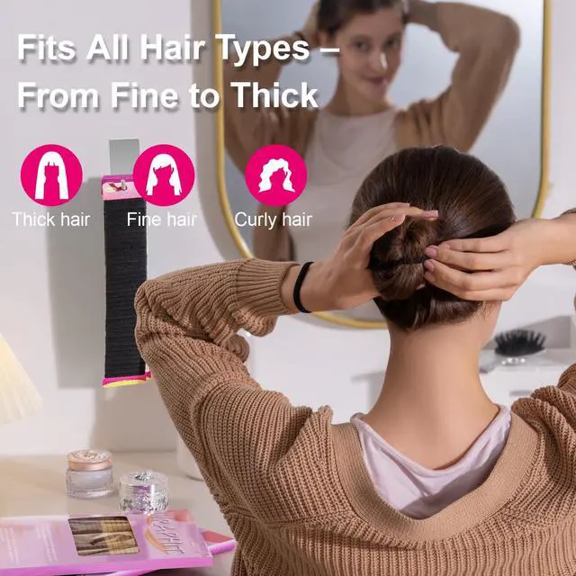 Alt view image 4 of 7 - 120pc Hair Ties No Damage Snag Free for Thick Hair | soft,ouchless,seamless,thick,strong hold,no-slip grip,elastics ponytail holders for women(Classic 5 Colors)
