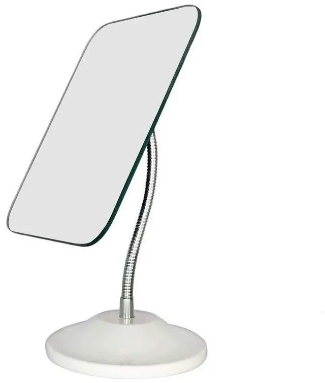 Main image of Adjustable Flexible Gooseneck Makeup Mirror,360°Rotation Folding Portable Desk Vanity Mirror with Stand Shower Shaving Cosmetic Mirror Square