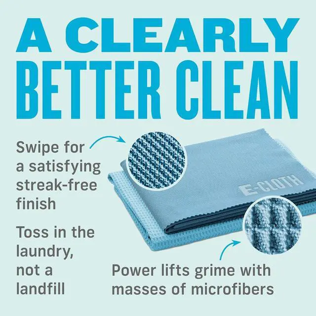 Alt view image 3 of 7 - Window and Glass Cleaner Kit, Just Add Water - 1 Kit | Chemical-Free Cleaning - Reusable & Machine Washable Towel, Versatile Use for Mirrors, Cars, & Lenses, Alaskan Blue