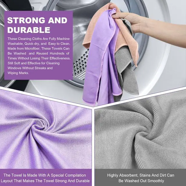 Alt view image 4 of 6 - Norwx Basic Package - Window & Enviro Cloth. Just Water - Without Leaving Streaks. for Household Enviro Dusting Cleaning Homes, Cars, Bars, Office Window Cloth Makes Cleaning a Breeze.