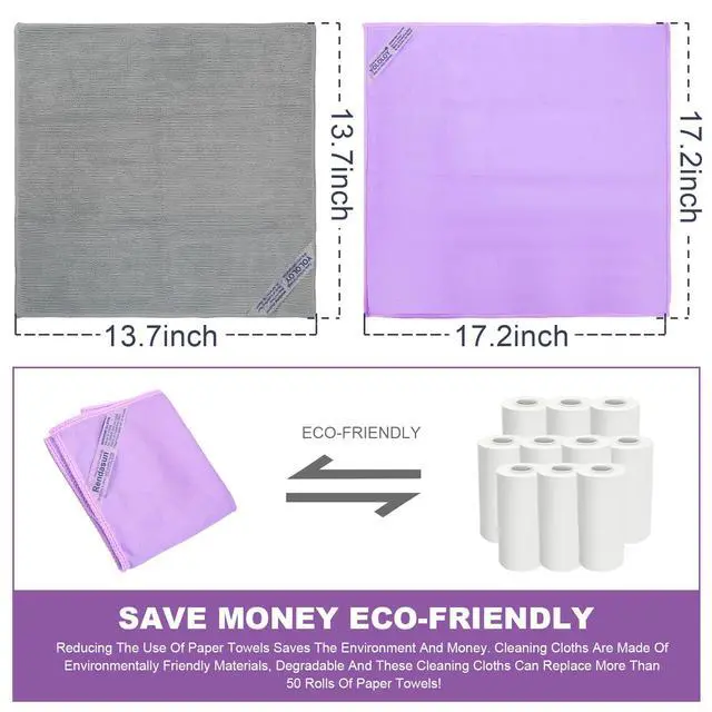 Alt view image 6 of 6 - Norwx Basic Package - Window & Enviro Cloth. Just Water - Without Leaving Streaks. for Household Enviro Dusting Cleaning Homes, Cars, Bars, Office Window Cloth Makes Cleaning a Breeze.