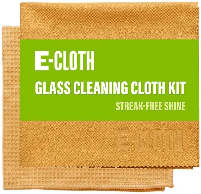 Main image of Window and Glass Cleaner Kit, Just Add Water - 1 Kit | Chemical-Free Cleaning - Reusable & Machine Washable Towel, Versatile Use for Mirrors, Cars, & Lenses, Tangerine Orange