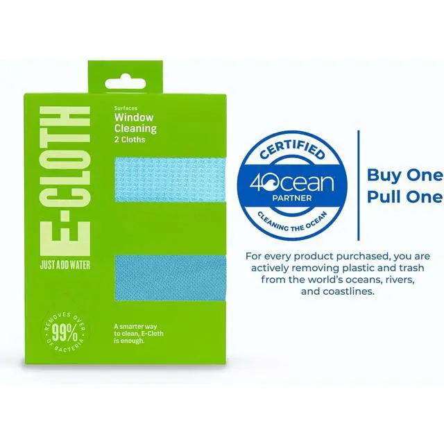Alt view image 3 of 7 - Window and Glass Cleaner Kit, Just Add Water - 1 Kit | Chemical-Free Cleaning - Reusable & Machine Washable Towel, Versatile Use for Mirrors, Cars, & Lenses, Alaskan Blue