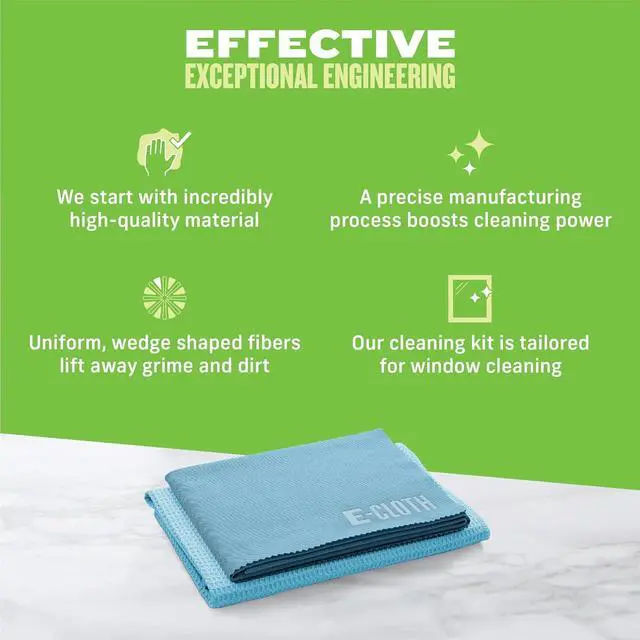 Alt view image 7 of 7 - Window and Glass Cleaner Kit, Just Add Water - 1 Kit | Chemical-Free Cleaning - Reusable & Machine Washable Towel, Versatile Use for Mirrors, Cars, & Lenses, Alaskan Blue