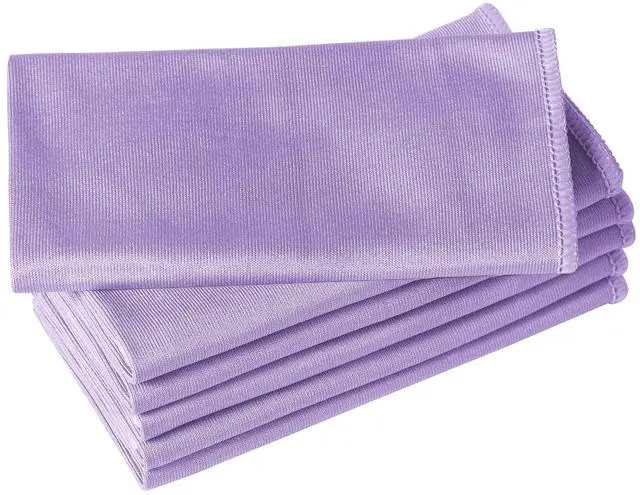 Main image of 6 Pack Microfiber Glass Cleaning Cloth, 16 Inch x 16 Inch, Lint Free Quickly Clean Window, Glasses, Windshields, Mirrors, and Stainless Steel, Purple