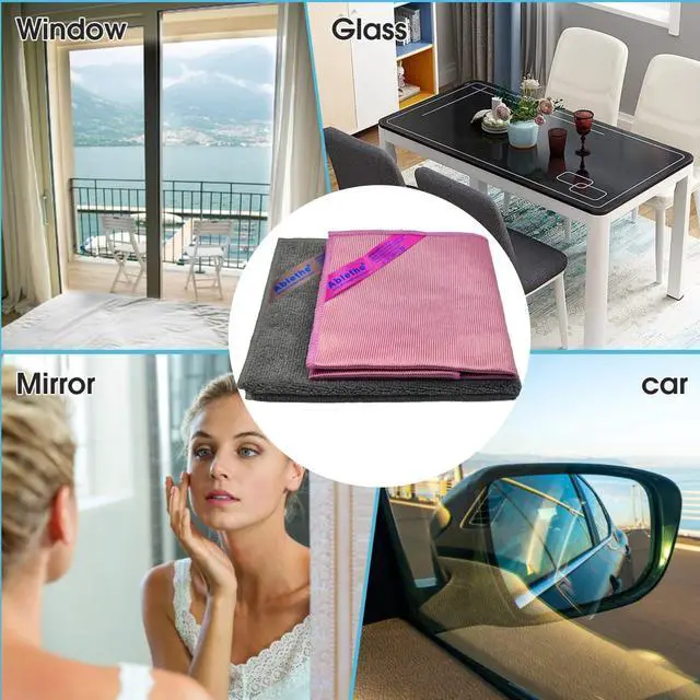 Alt view image 5 of 6 - Window Cleaning Cloth & Enviro Cloth Basic Package - Streak Free Cleaning Rags, Microfiber Cleaning Cloth for Glass, Mirror