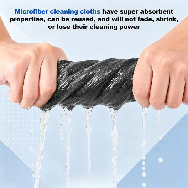 Alt view image 6 of 7 - 5PCS Magic Cleaning Cloth, Thick Microfiber, StreakFree for Windows & Glass, Lint Free Reusable Glass Cleaning Rags, Streak Free Magic Cloth for Car Windshields, Mirrors, Stainless Steel (20x30cm)