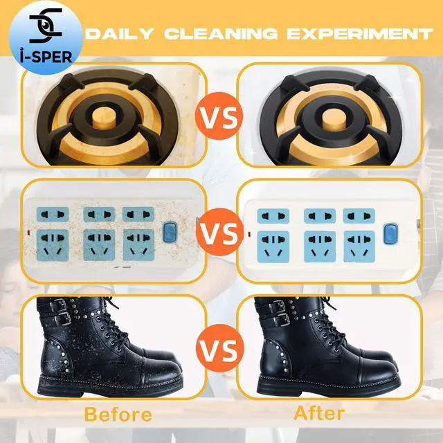 Alt view image 6 of 7 - 60 Pcs Thin Magic Sponge Sheets |Reusable Scrub Pad Singles | Convex Point