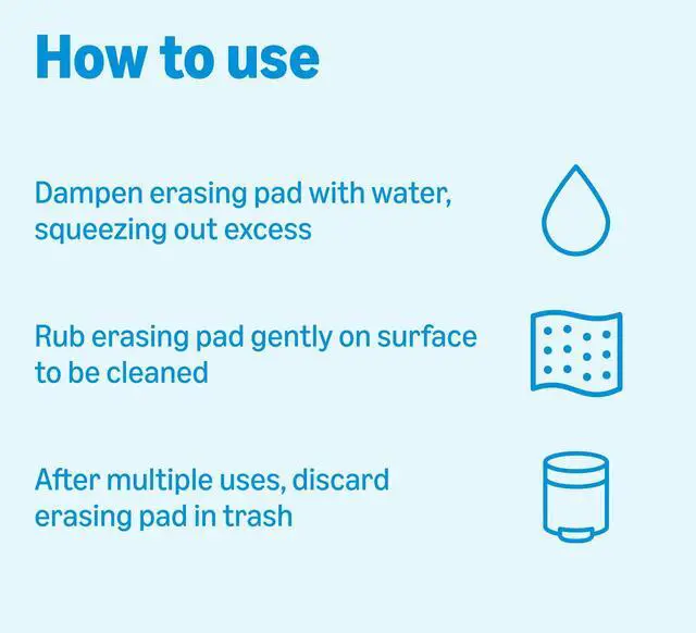 Alt view image 5 of 6 - Extra Durable Cleaning Erasers, Removes Scuff Marks and Dirt from Walls, Floors and Doors, 2 Packs of 7