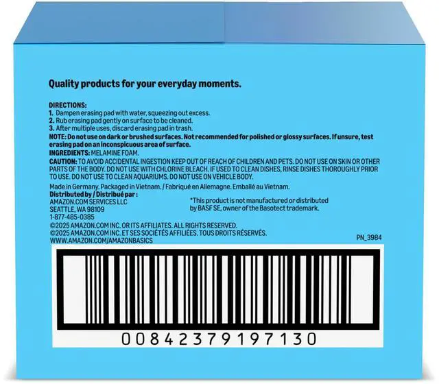 Alt view image 6 of 6 - Extra Durable Cleaning Erasers, Removes Scuff Marks and Dirt from Walls, Floors and Doors, 2 Packs of 7