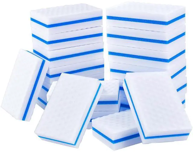 Main image of Upgrade Melamine Sponge, 20 Pack Extra Thick More Lasting 3X Density Premium Magic Sponge Eraser, Multi Surface Power Scrubber Foam Stain and Mark Removal Cleaning Pads