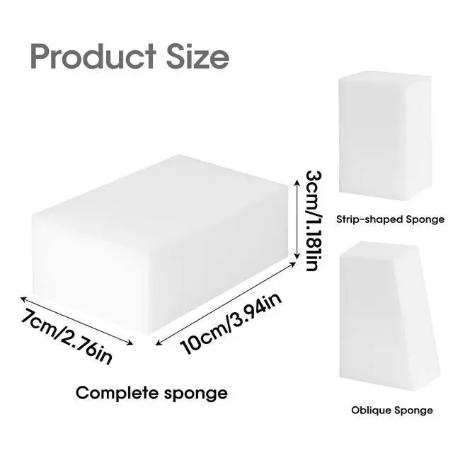 Alt view image 2 of 7 - Extra Thick Melamine Foam Sponges, 50 Pack | Extra Thick and Long Lasting, Multi-Functional Household Cleaning, Kitchen Dish Sponge magic eraser shower and tub scrubber