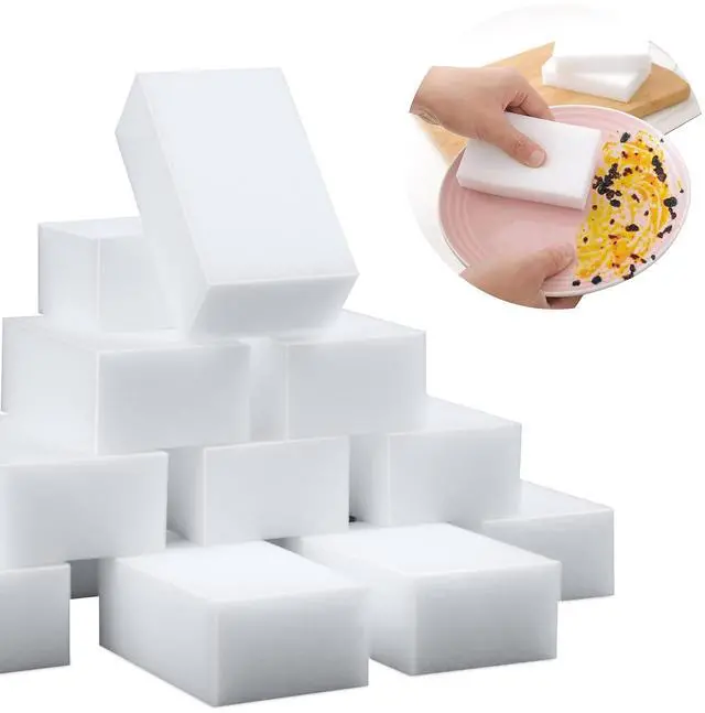 Main image of 30 Pack Magic Sponge Eraser Extra Thick and Long Lasting Melamine Cleaning Sponges in Bulk - Multi Surface Power Scrubber Foam Cleaning Pads - Bathtub, Floor, Baseboard, Bathroom, Wall Cleaner