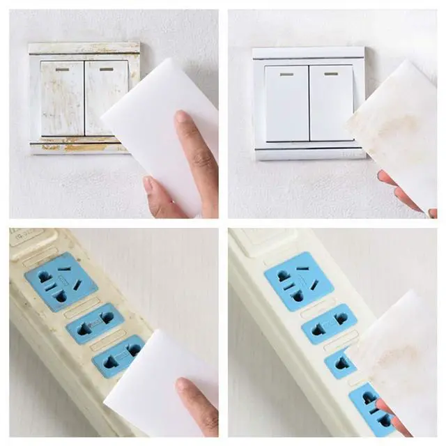 Alt view image 3 of 7 - 30 Pack Magic Sponge Eraser Extra Thick and Long Lasting Melamine Cleaning Sponges in Bulk - Multi Surface Power Scrubber Foam Cleaning Pads - Bathtub, Floor, Baseboard, Bathroom, Wall Cleaner