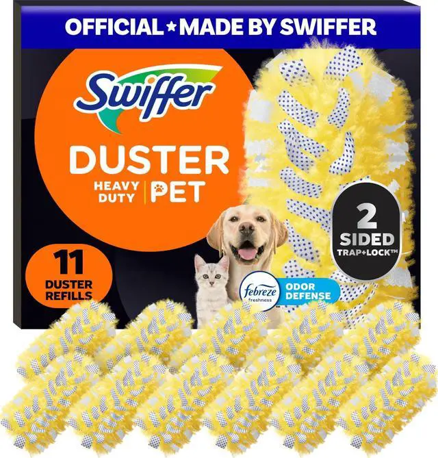 Main image of Pet Heavy Duty Dusters Refills, Multisurface 360 Dusters with Febreze Odor Defense, 11 Count