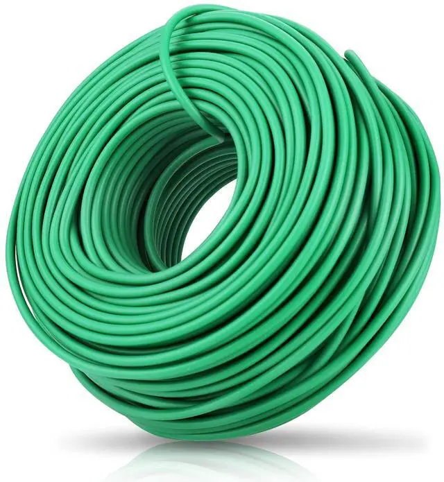 Main image of 100 Feet Soft Tie for Plants, Green Twist Garden Ties Gardening Supplies for Supporting Climbing Plants, Tomatoes, Vegetables, (Diameter - 2.5MM)