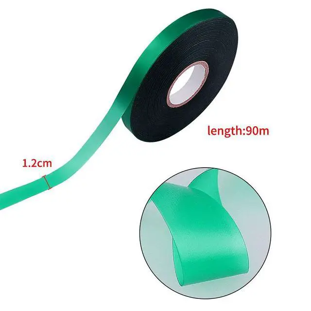 Alt view image 3 of 6 - 300Ft Plant Tape, 1/2" Stretch Garden Tie Tape Roll, Plant Ribbon | Green Vinyl Material, Flexible With Plant Growth, Gardening Tools for Indoor Outdoor Patio Plant, Tree, Vegetables, Branches