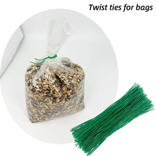 Alt view image 5 of 7 - Plant Twist Ties - 8'' Plant Ties for Climbing Plants, Pack of 100, Green | Garden Ties Reusable Twist Ties Garden Twine for Plants Vines Cords Bags