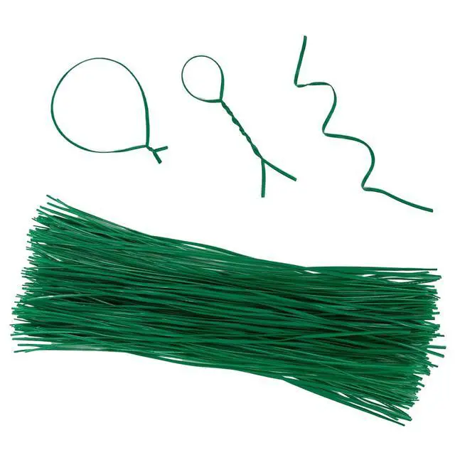 Alt view image 7 of 7 - Plant Twist Ties - 8'' Plant Ties for Climbing Plants, Pack of 100, Green | Garden Ties Reusable Twist Ties Garden Twine for Plants Vines Cords Bags
