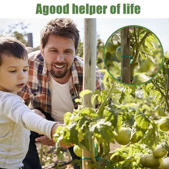 Alt view image 6 of 7 - Green Garden Wire, Sturdy Plant Ties for Support with Cutter, 492FT/150m, Indoor, Outdoor, Home and Office Use