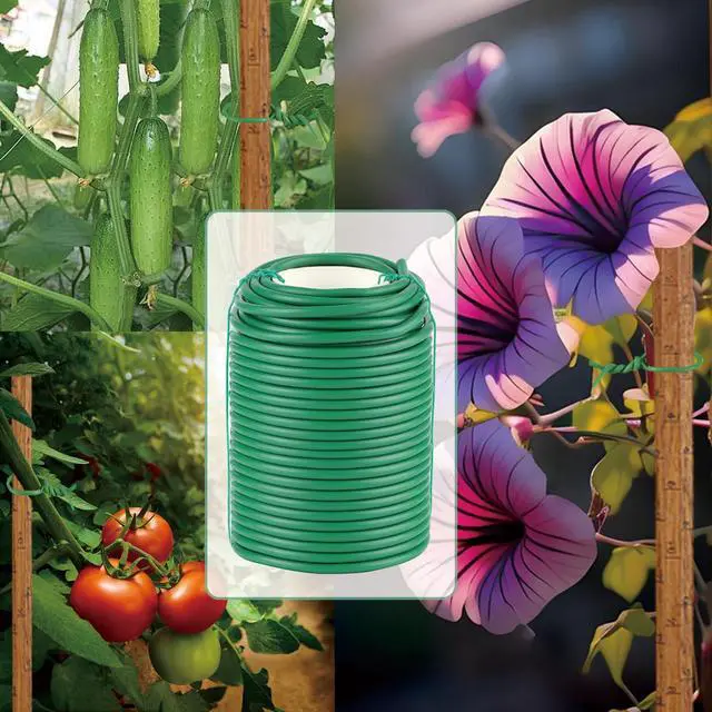 Alt view image 7 of 7 - Garden Wire, 66FT Soft Plants Ties, 3.5mm Flexible Garden Ties for Climbing Plants, Vines Plant, Tomatoes, Flowers, Roses Plant Support