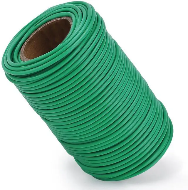 Main image of 130 Feet Soft Plant Tie Green Twist Garden Ties for Plants Gardening Home Office Organization TPR Garden Ties Supplies with 2.5mm Diameter