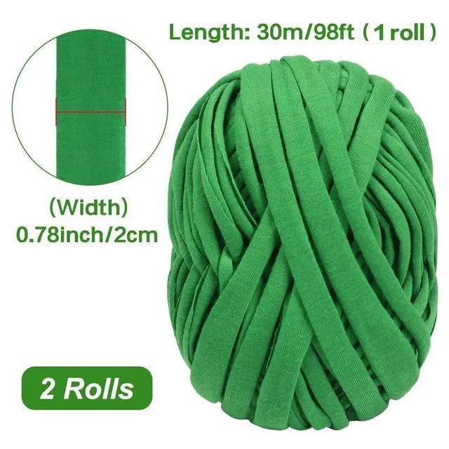 Alt view image 6 of 7 - 2 Packs Garden Twine, Soft Green Plant Ties for Tomato (196ft) | Tomato Ties for Climbing Plants, Gentle on Delicate Stems, Soft and Stretchy, Easy to Tie and Untie