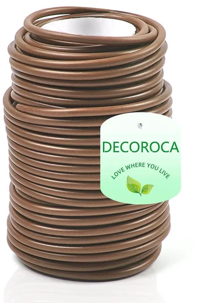 Main image of Soft Plant Ties for Support - 65.6' Reusable Waterproof Plant Wire, 3.5mm Garden Twist, Office Organization and Decoration Binding1pc/Brown