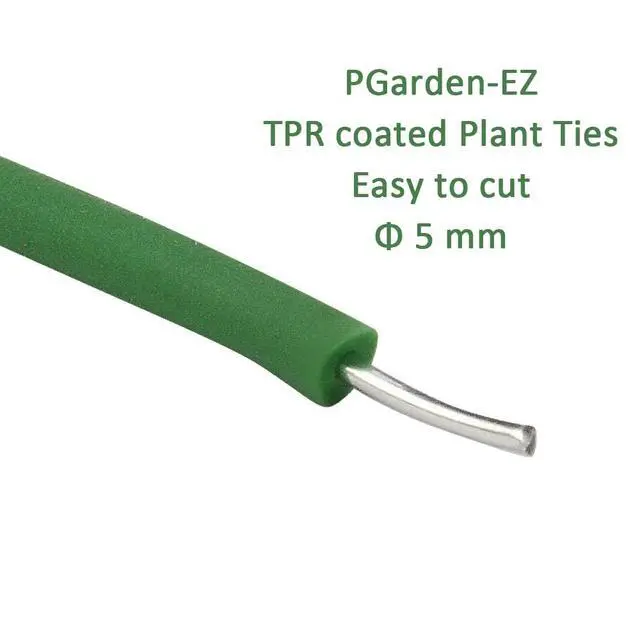 Alt view image 3 of 7 - Green Soft Twist Tie Plant Tie Flexible TPR Garden Supply, for Tomatoes Roses Vines Organizing(16.4 feet/ 5 Meters), 16 feet