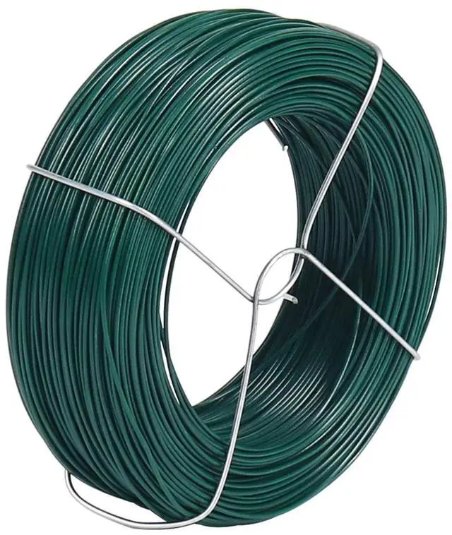 Main image of 328Ft Garden Wire, Green Plant Twist Ties for Climbing Plants | Plastic Coated Wire, Easy to Bend and Wrap, Reusable for Plant Training, Outdoor Gardening Support, and Crafts