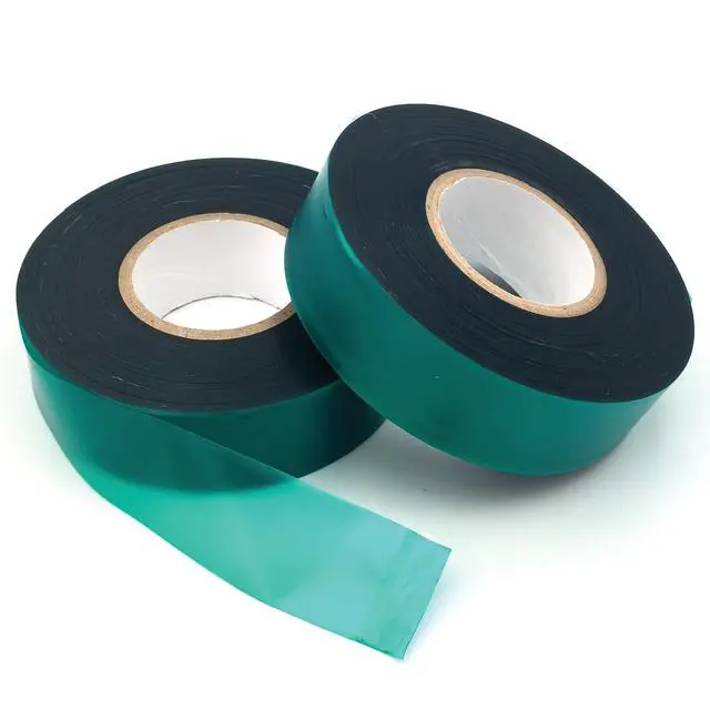 Alt view image 7 of 7 - 2 Rolls Stretch Tie Tape Garden Tie Tape Thick Plant Ribbon Garden Green Vinyl Stake for Indoor Outdoor Patio Plant Use, 1 Inch Wide by 150 Feet Long