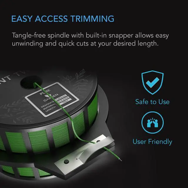 Alt view image 2 of 4 - Twist Ties with Built-in Cutter, 100 m (328 ft.) | All-Purpose Reusable Green Wire Plant Ties, for Gardening, Plant Support, and Home Office Organization