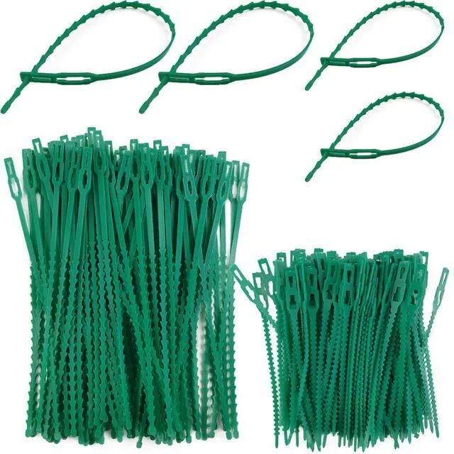 Main image of 200PCS Adjustable Plant Ties - Flexible Green Multi-Function Sturdy Garden Twist Tie for Plant Support, Tree, Shrub - PT-200