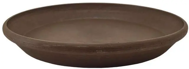 Main image of AP30C 12-inch Plastic/Stone/Wood Composite Plant Saucer Drip Tray No Drainage Hole (Drillable), Indoor/Outer Water Tray, Chocolate