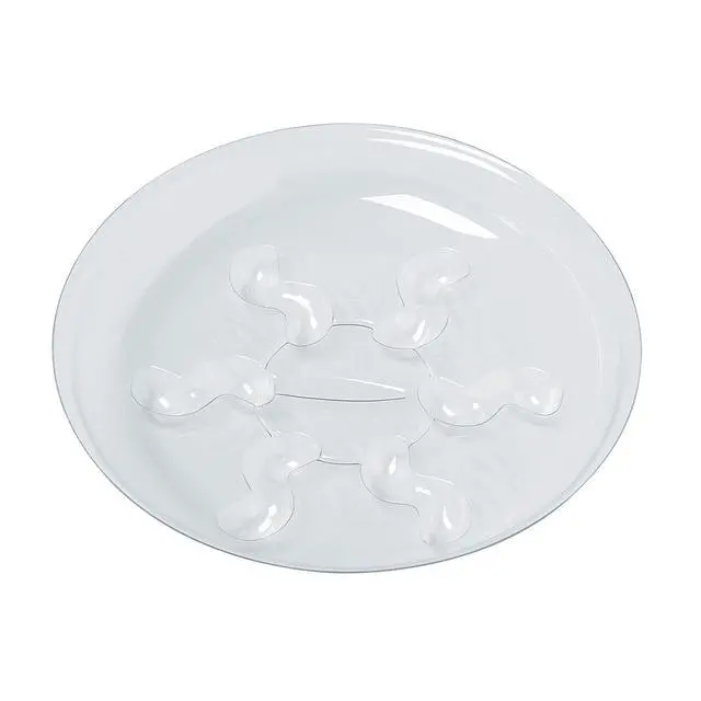 Alt view image 3 of 5 - 5 Pieces of 8 inch Clear Thick Plastic Heavy Duty Plant Sturdy Saucer Drip Trays for pots (8")