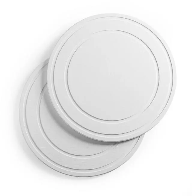 Main image of Diatomaceous Earth Plant Saucer for Indoor, 2 Pack 8 inch, Instant Dry Pot Saucer, Plant Drip & Drainage Tray for Indoor, Off White